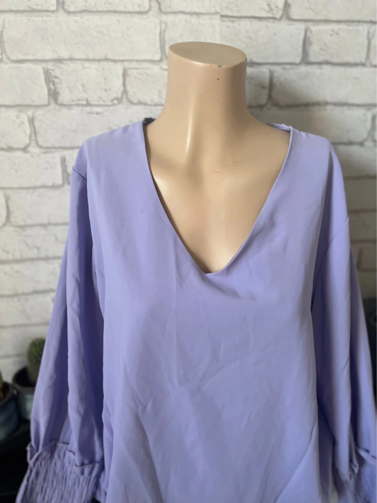 Blusa fluida lila – Talla 40 – Buen estado – photo 3